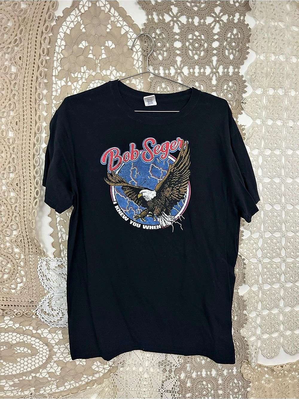 2017 Bob Seger Graphic Tee Black Large